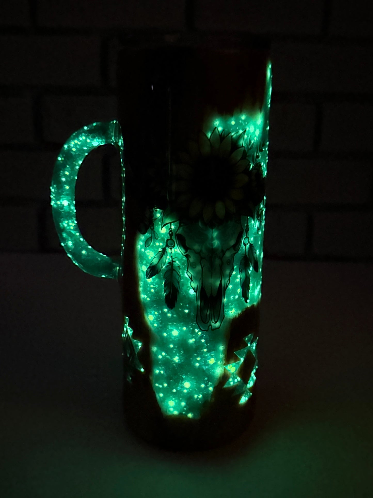#20- 24oz Handle- Teal Western
