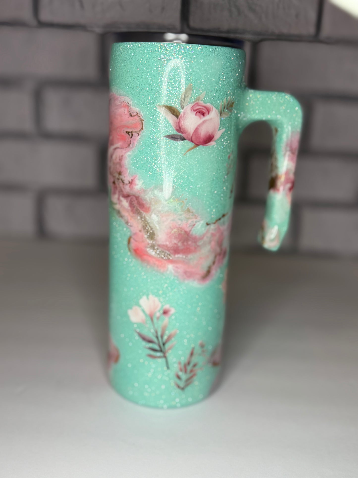 #36- 20oz Grippy- Dainty Mint