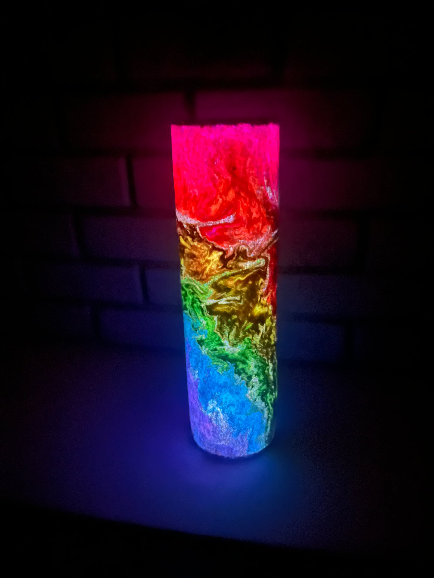 Rainbow color melt 32oz Tumbler