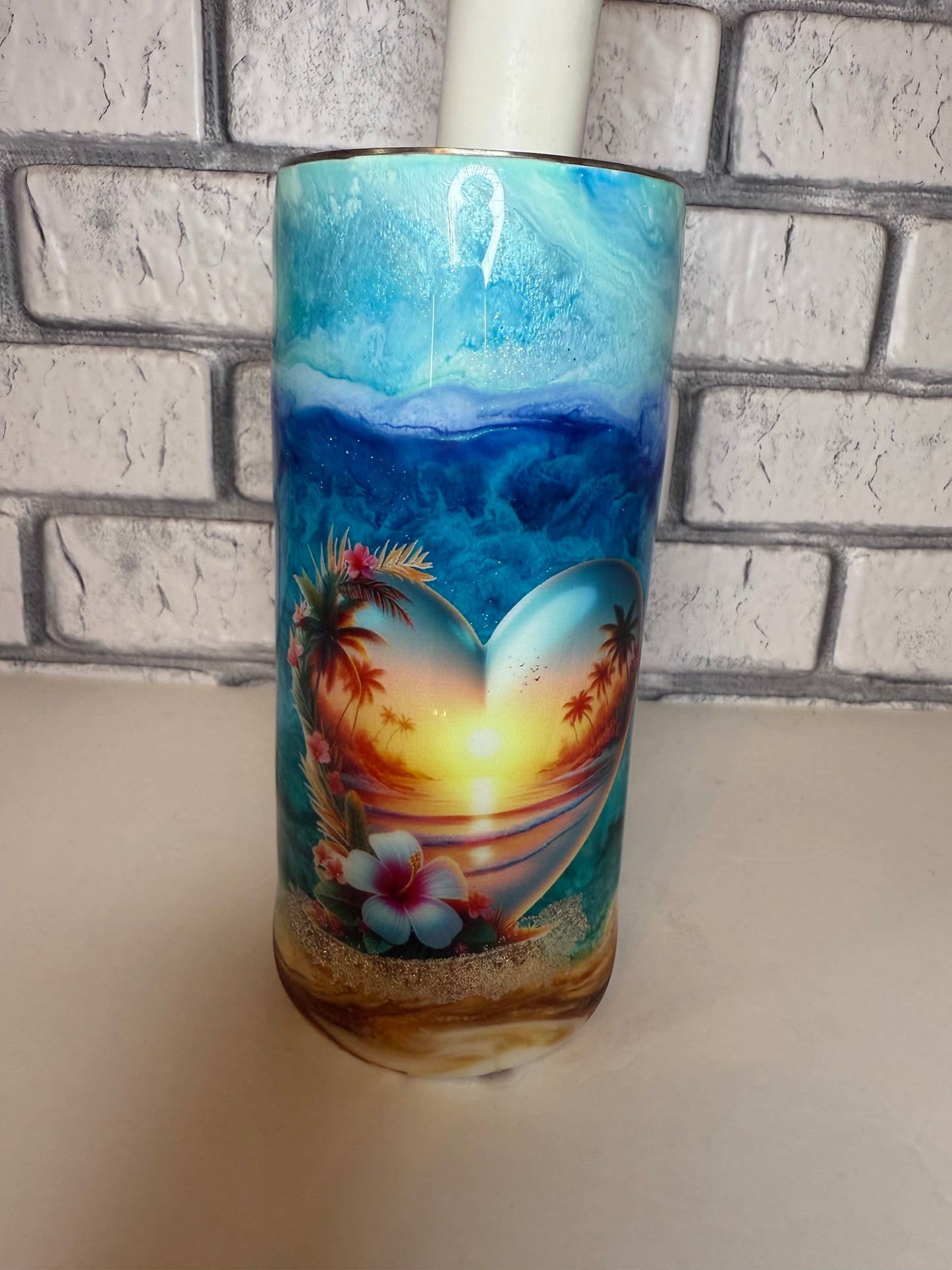 #29--15oz Skinny Duo- Beach Vibes