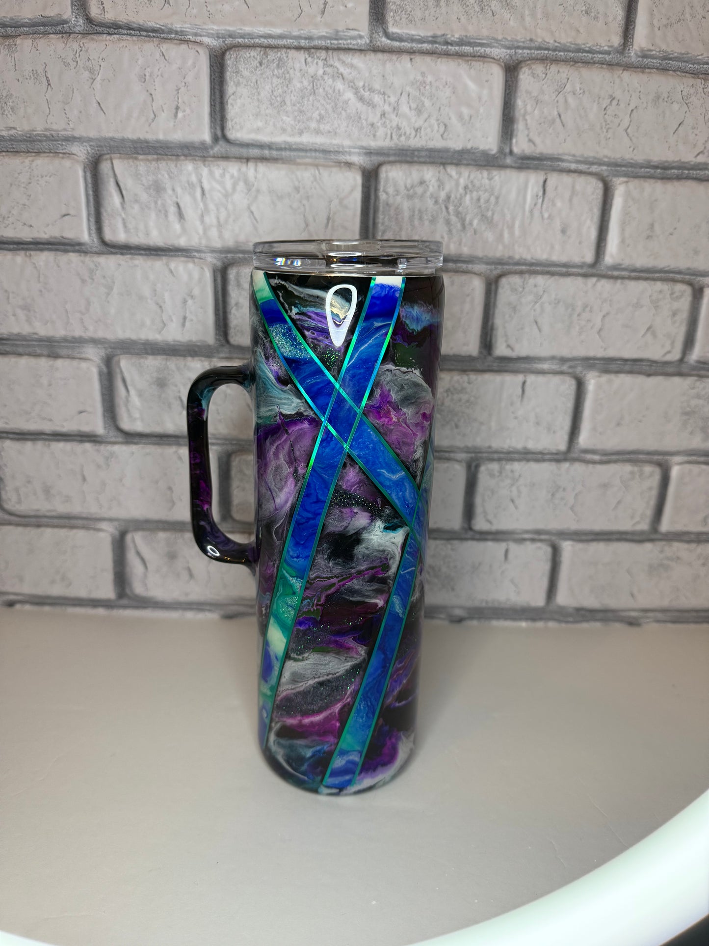 #9--30oz handle- Twisted Tape
