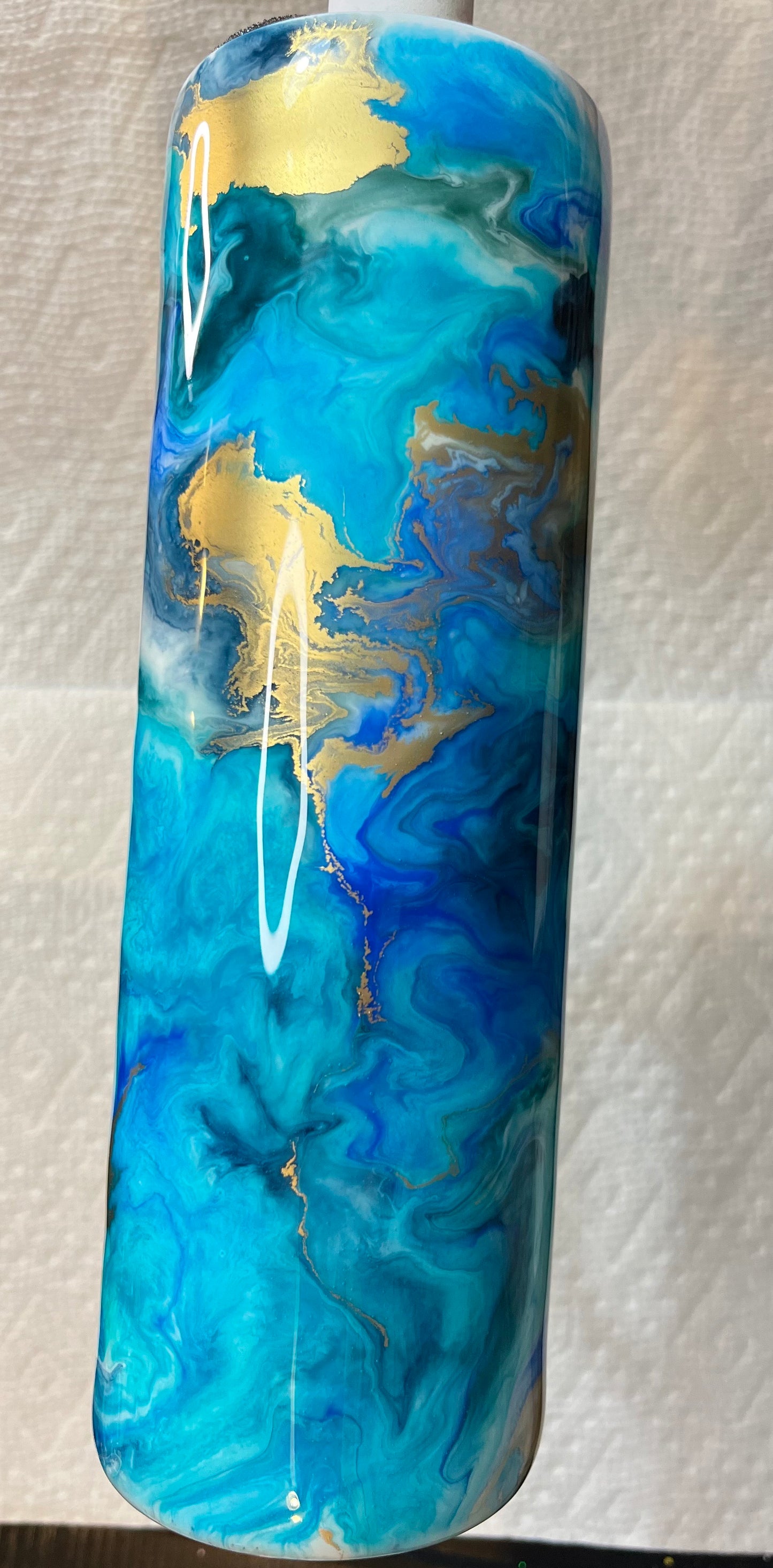 Blue & Gold Marble 30oz HOGG handle