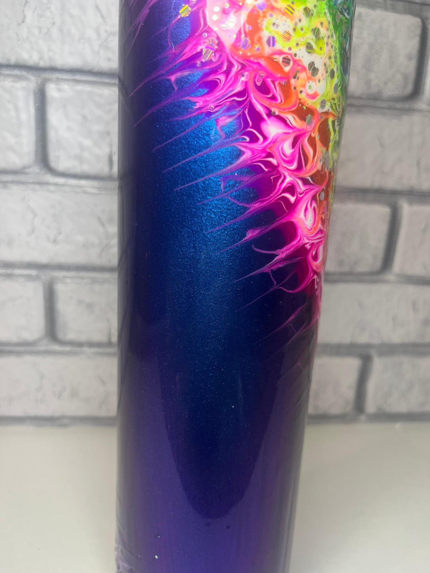 #8--32oz Plump-Neon Rainbow Bougie -GLOW-