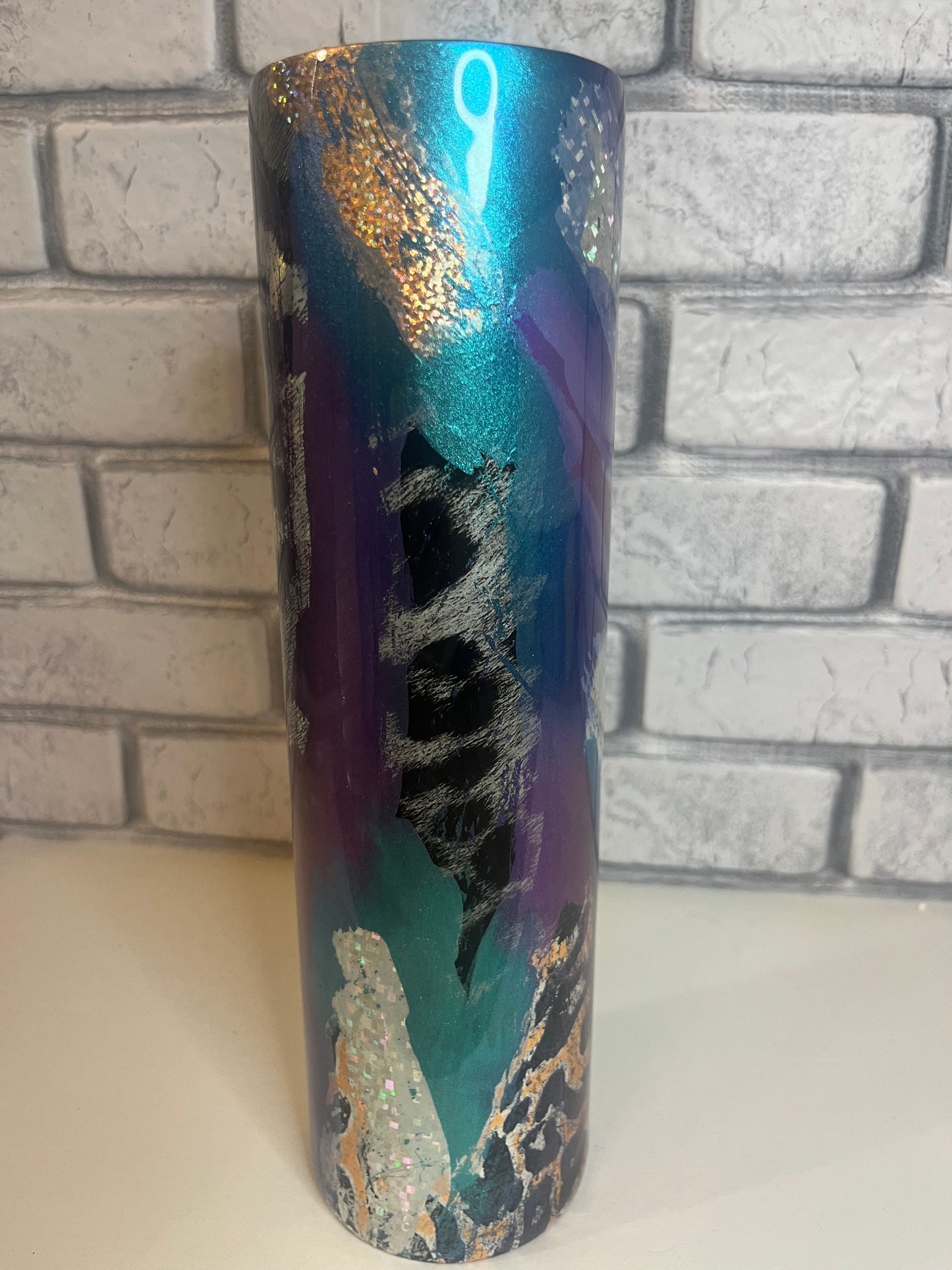 #25--32oz Plump- Abstract Leopard