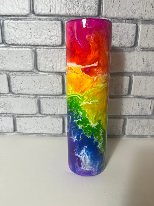 Rainbow color melt 32oz Tumbler