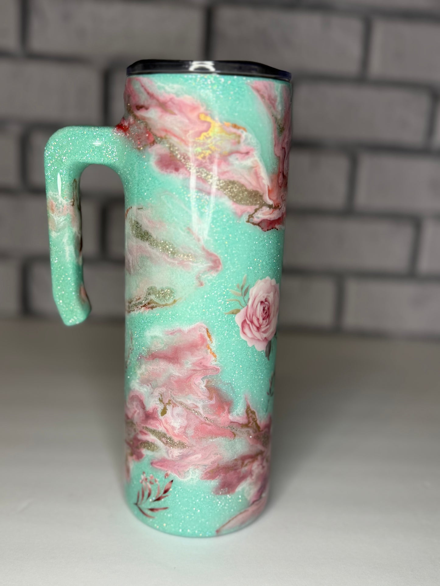 #36- 20oz Grippy- Dainty Mint