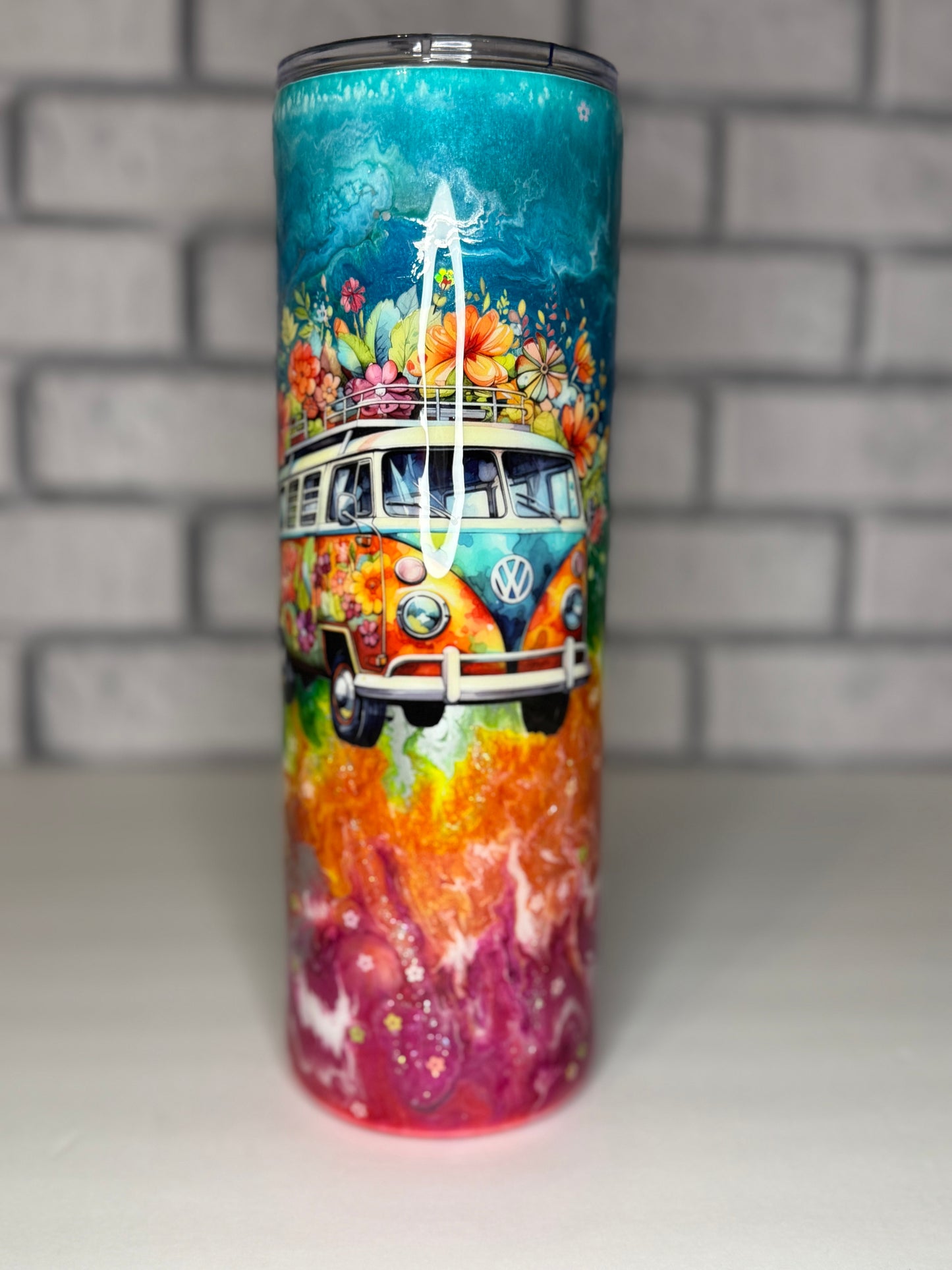 #43-30oz Skinny- Groovy Bus