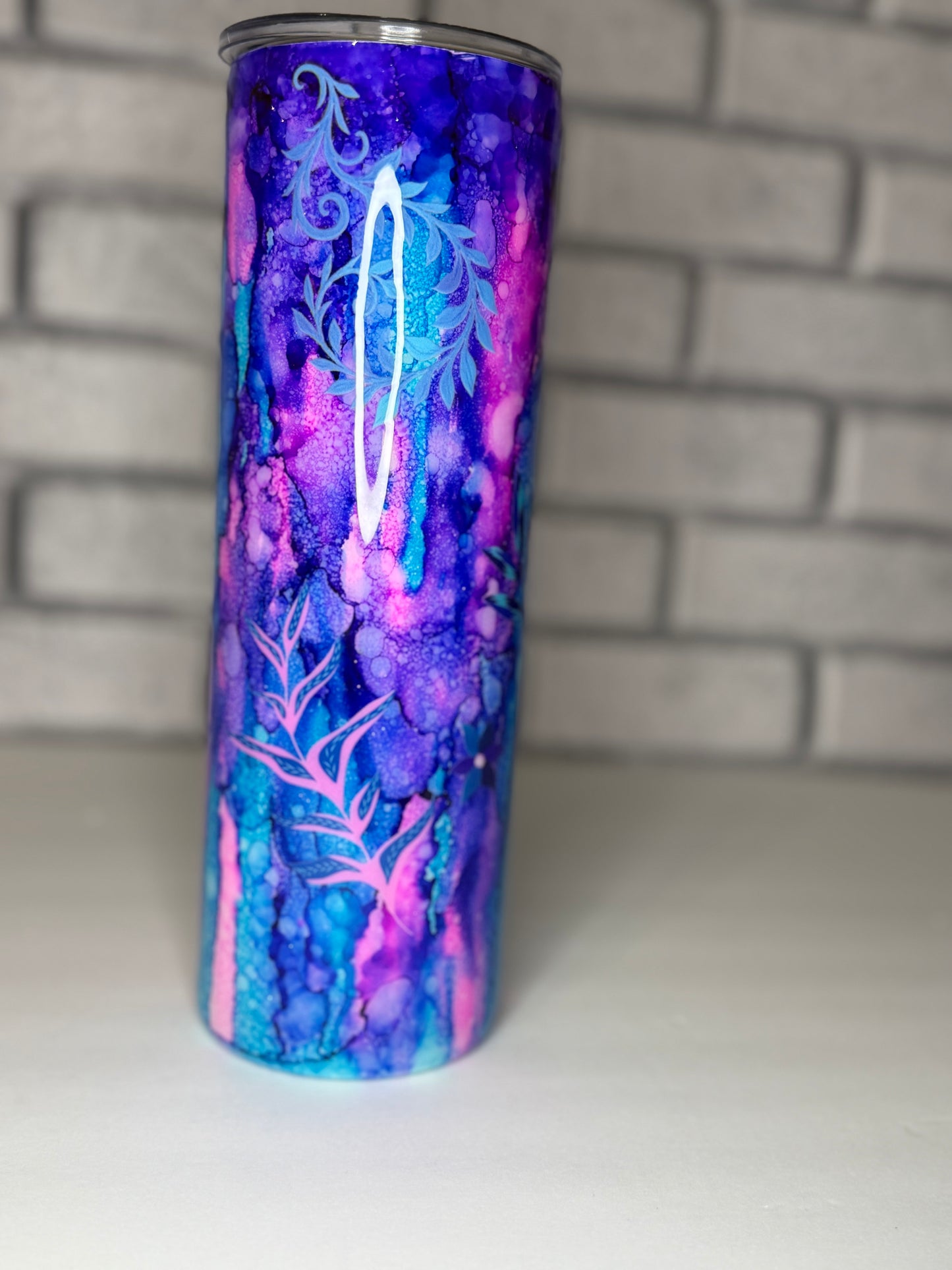 #26-30oz Skinny- Rustic raindrop