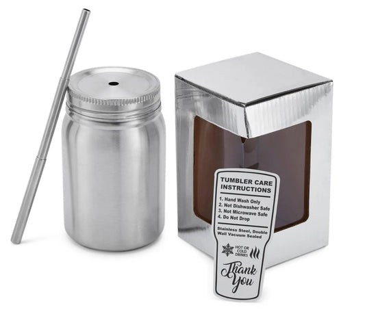 Customized 12oz Mason Jar