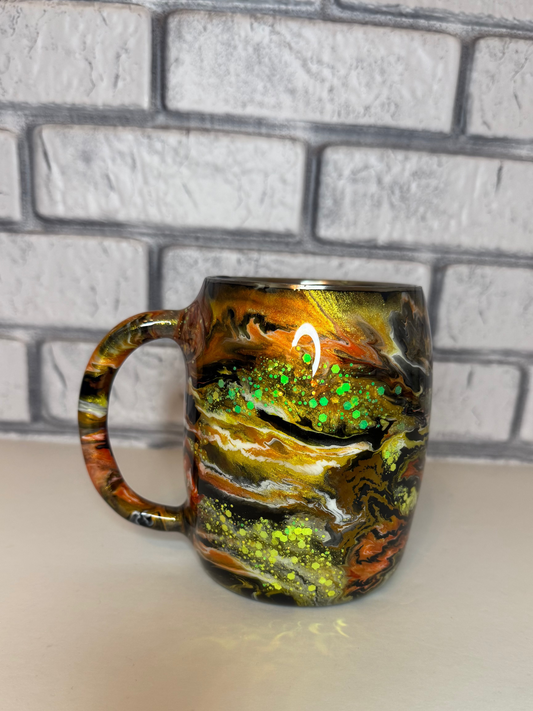 #28--14oz Coffee Mug- Tiger Stripes