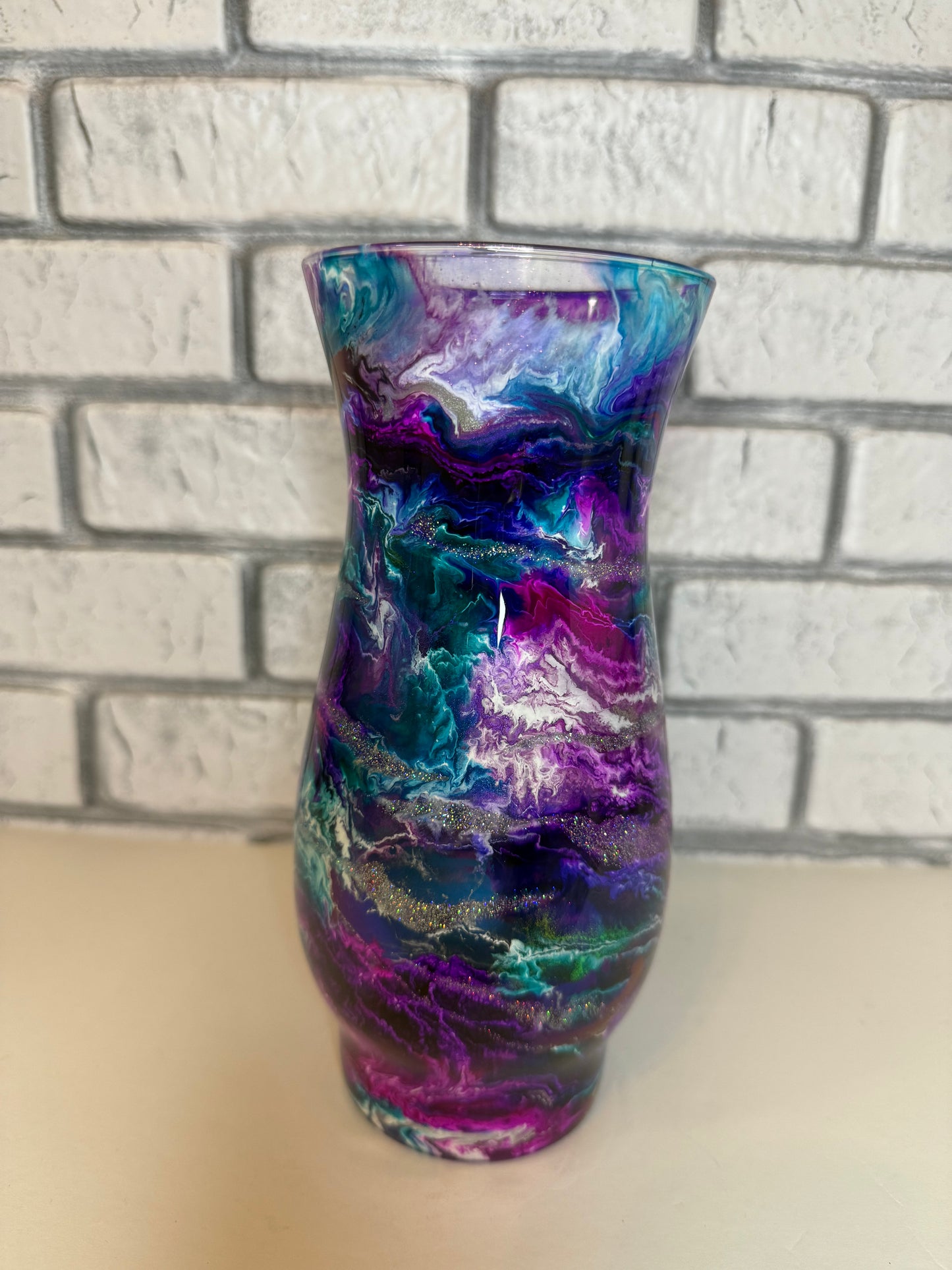 #10--Skinny Curve Glass Vase- She Fancy