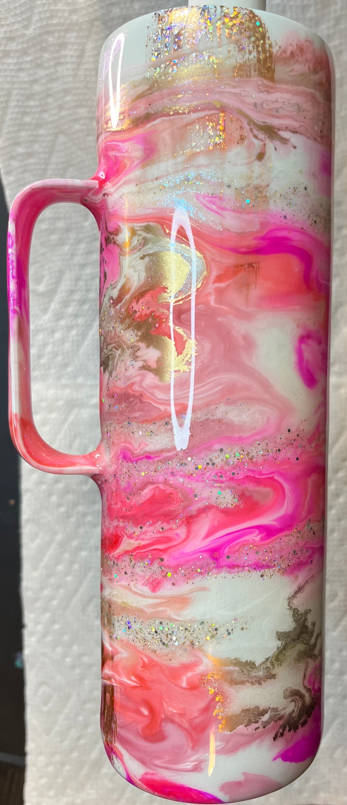 Pink & Gold Alcohol Ink