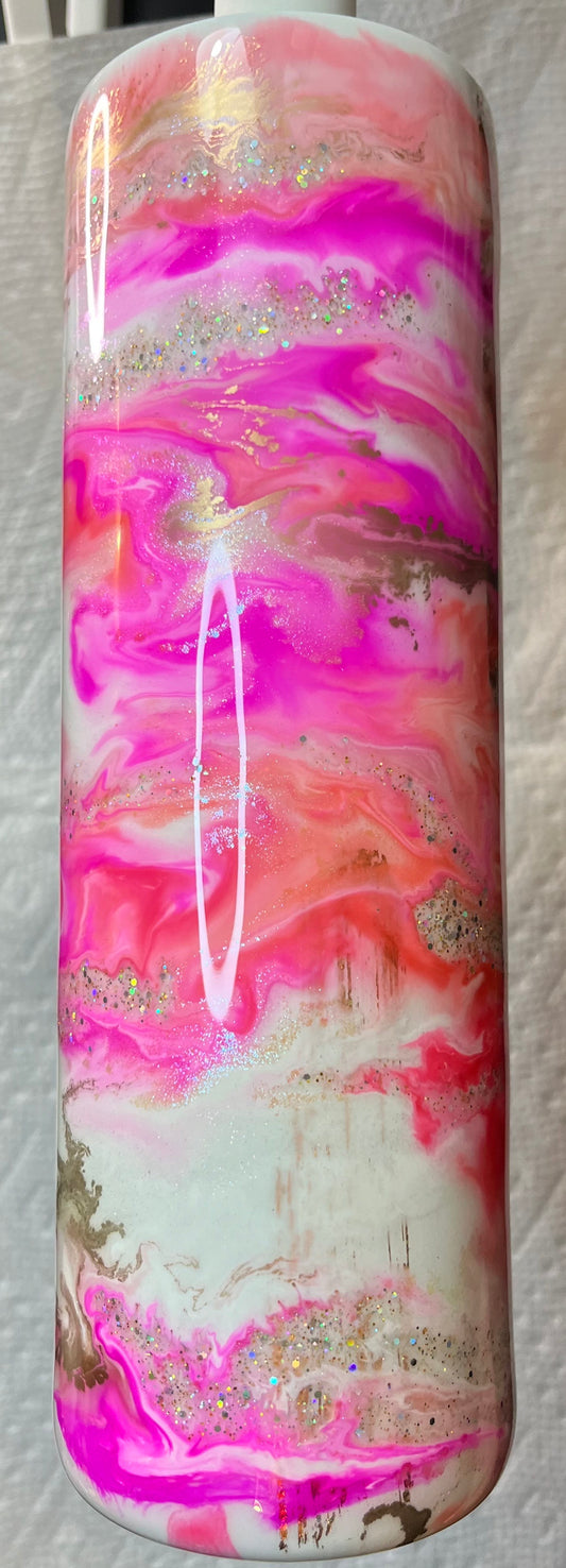 Pink & Gold Alcohol Ink